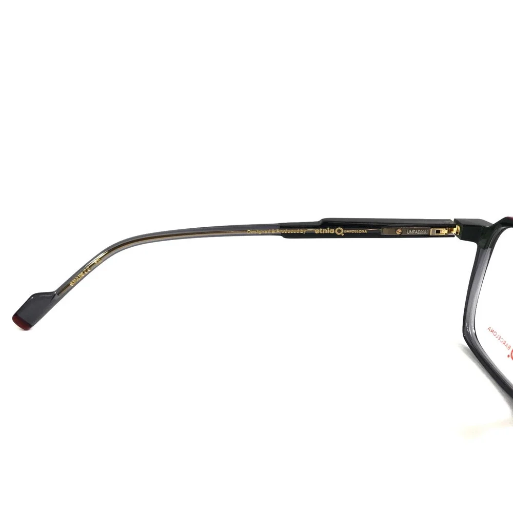 Etnia Barcelona Eyeglasses Frames IBO BKGR Clear Gray Green Red Square 52-16-145